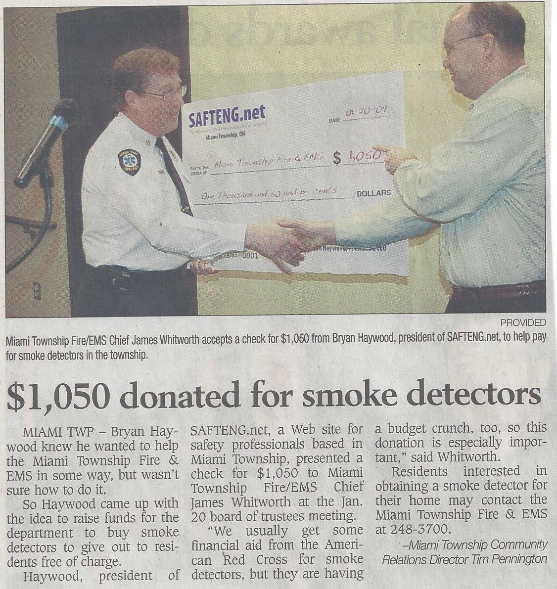 2009 MTFD Smoke Detectors