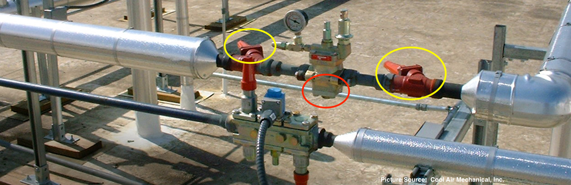 ammonia strainer isolation