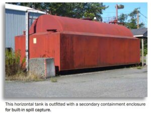 Above ground flammable tank