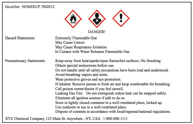 OSHA NFPA GHS Labeling 2