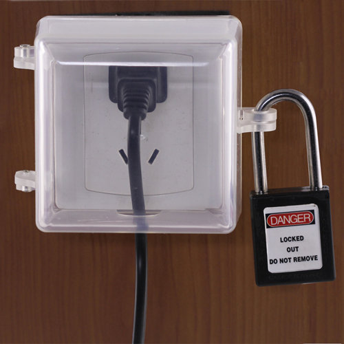 Electrical Wall Plug Lockout Tagout