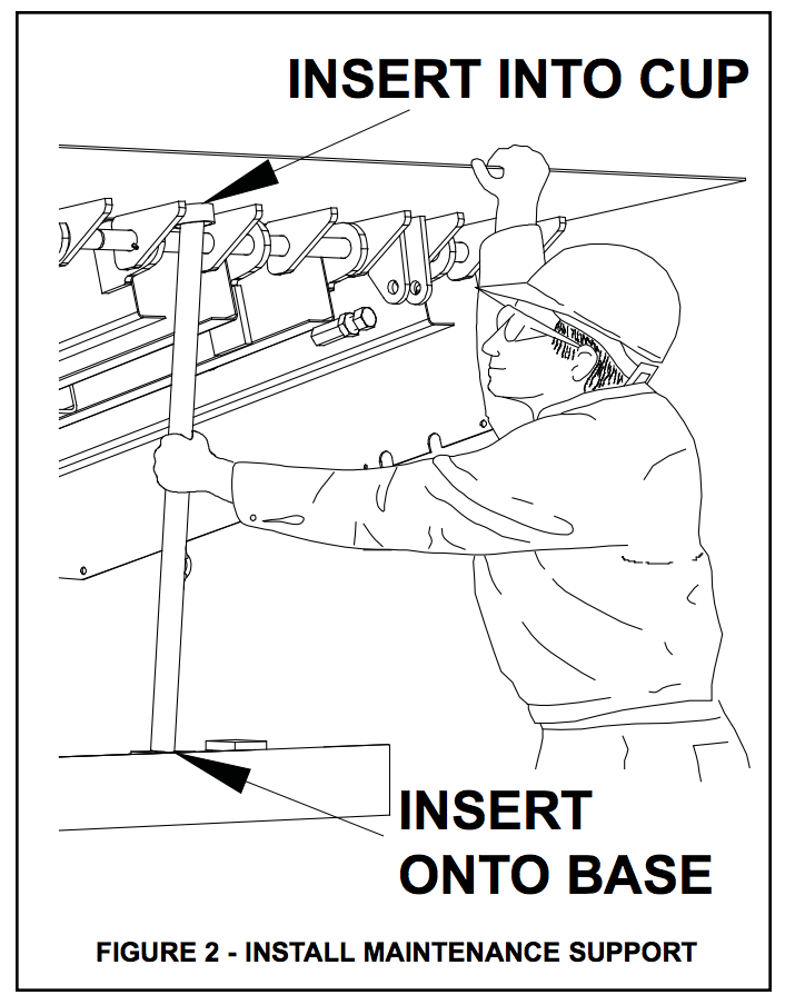 dock leveler maintenance rod