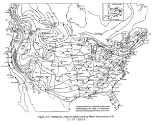 Isothermal Lines 1 Day Mean Temps