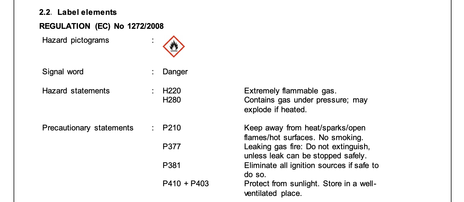 HFO SDS screen shot