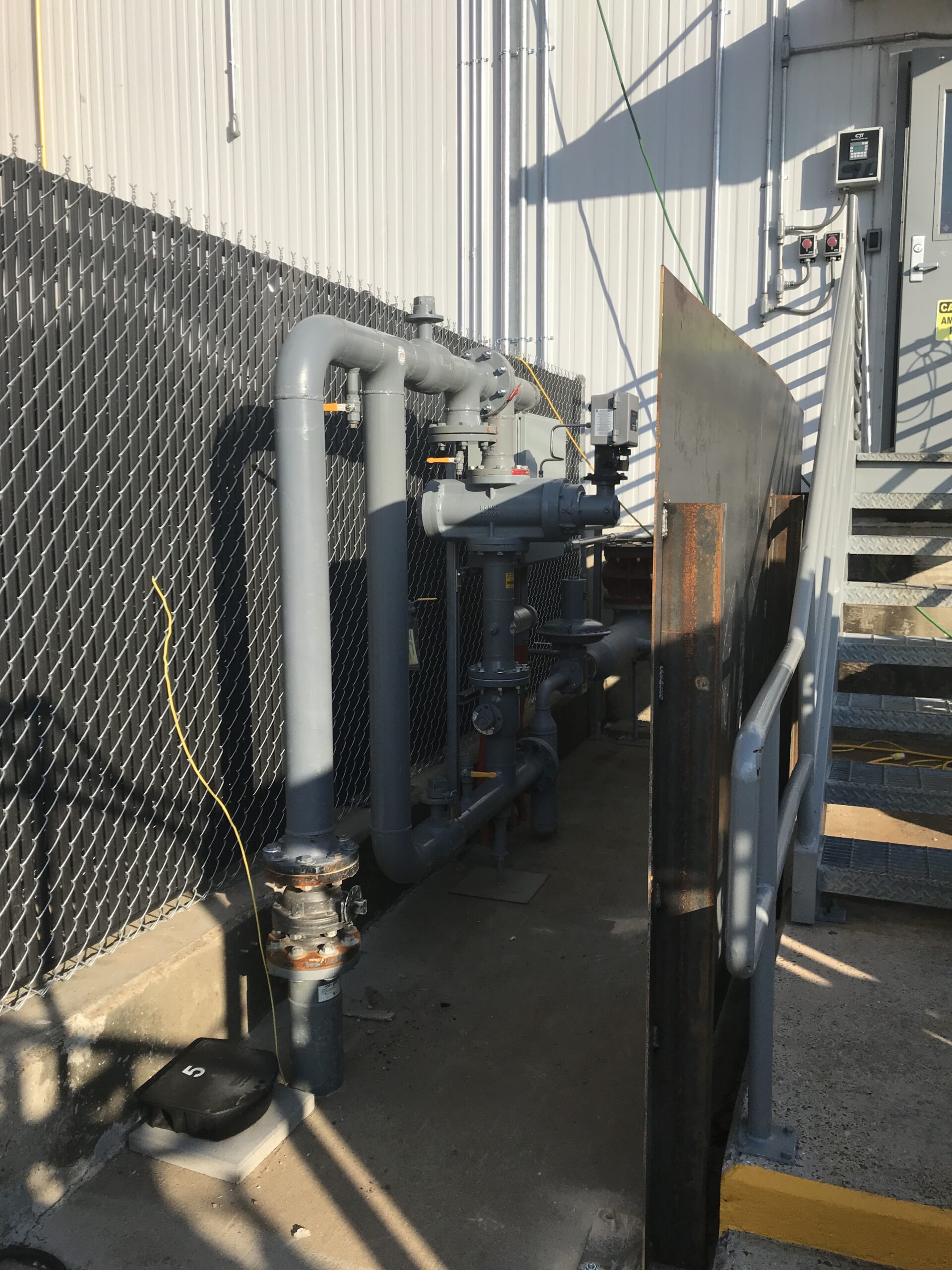 Natural Gas Feed on other side of fence