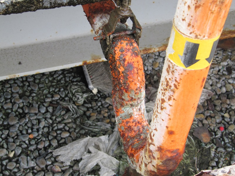 NH3 external pipe corrosion from condenser water2
