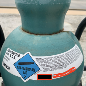 compressed gas label