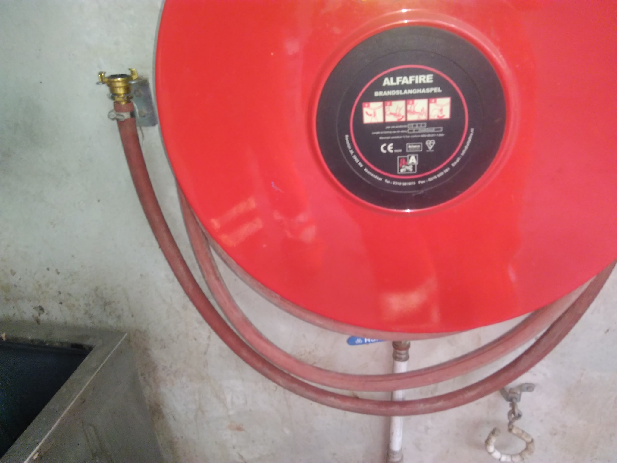 fire hose reel with chicago fitting