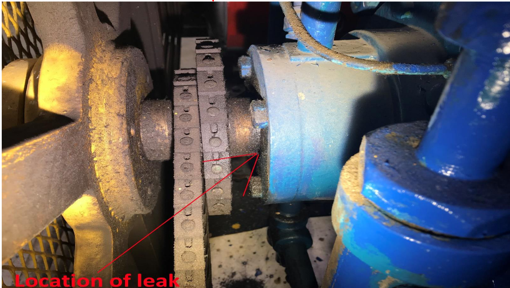 NH3 seal leak