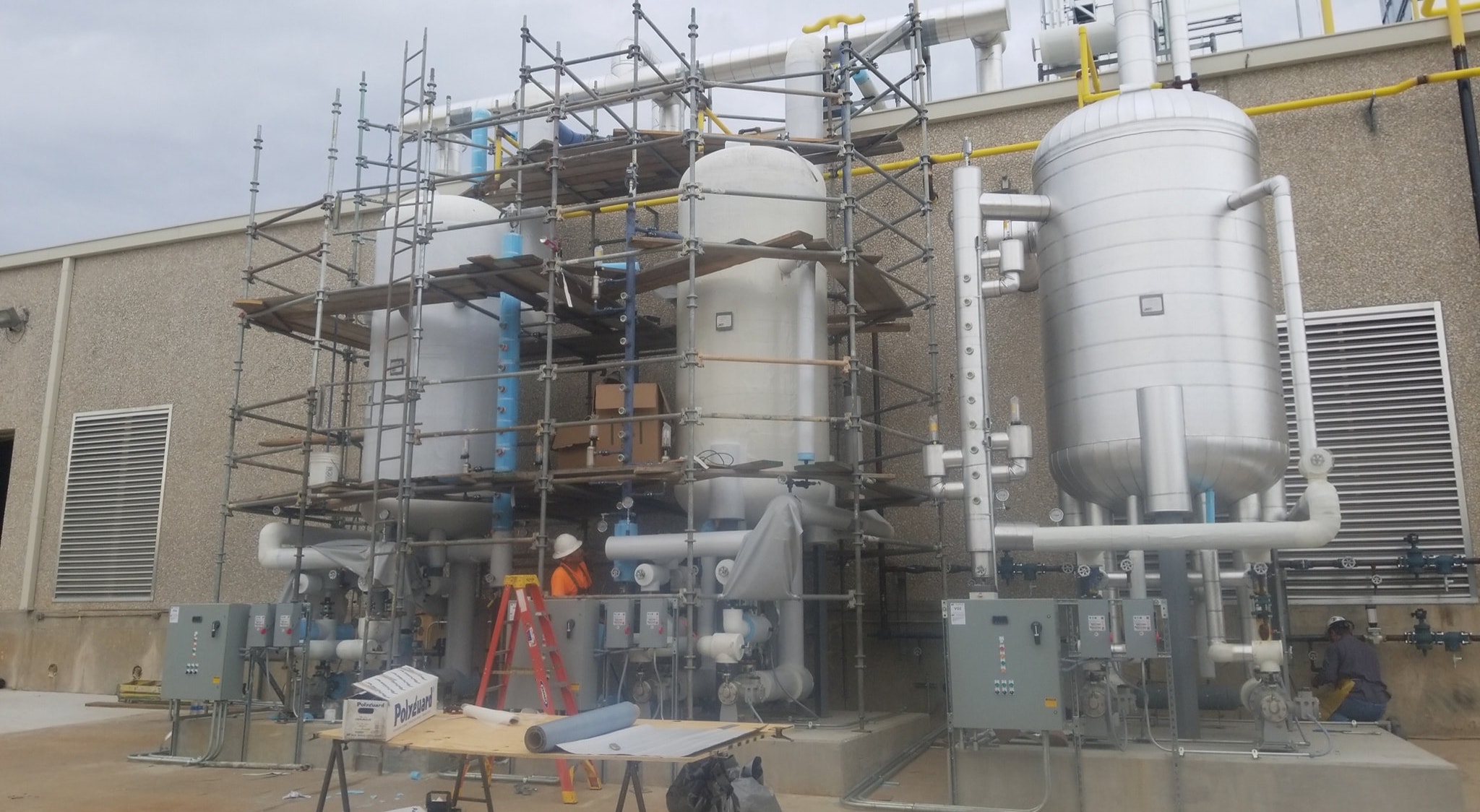 NH3 Piping in front of Intakes 2