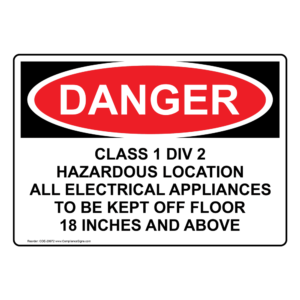 osha esd static sign ode 29972 1000