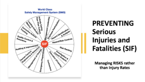 PREVENTING Serious Injuries and Fatalities SIF Managing RISKS rather than Injury Rates