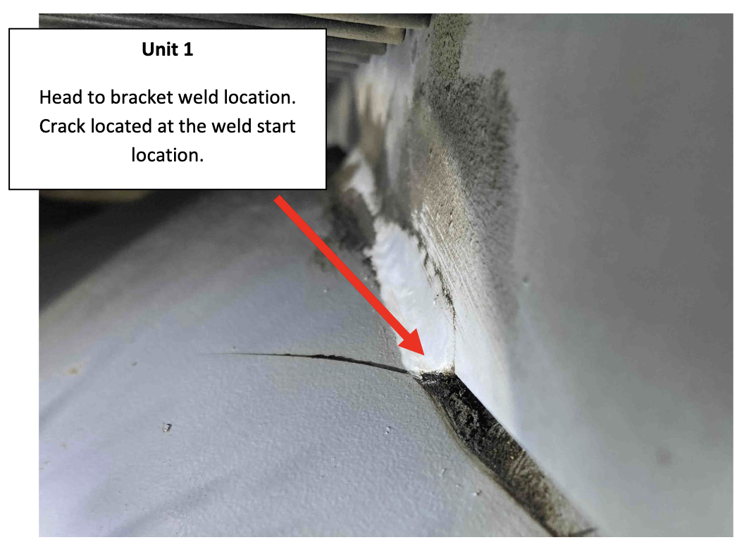 Air Receiver cracked head