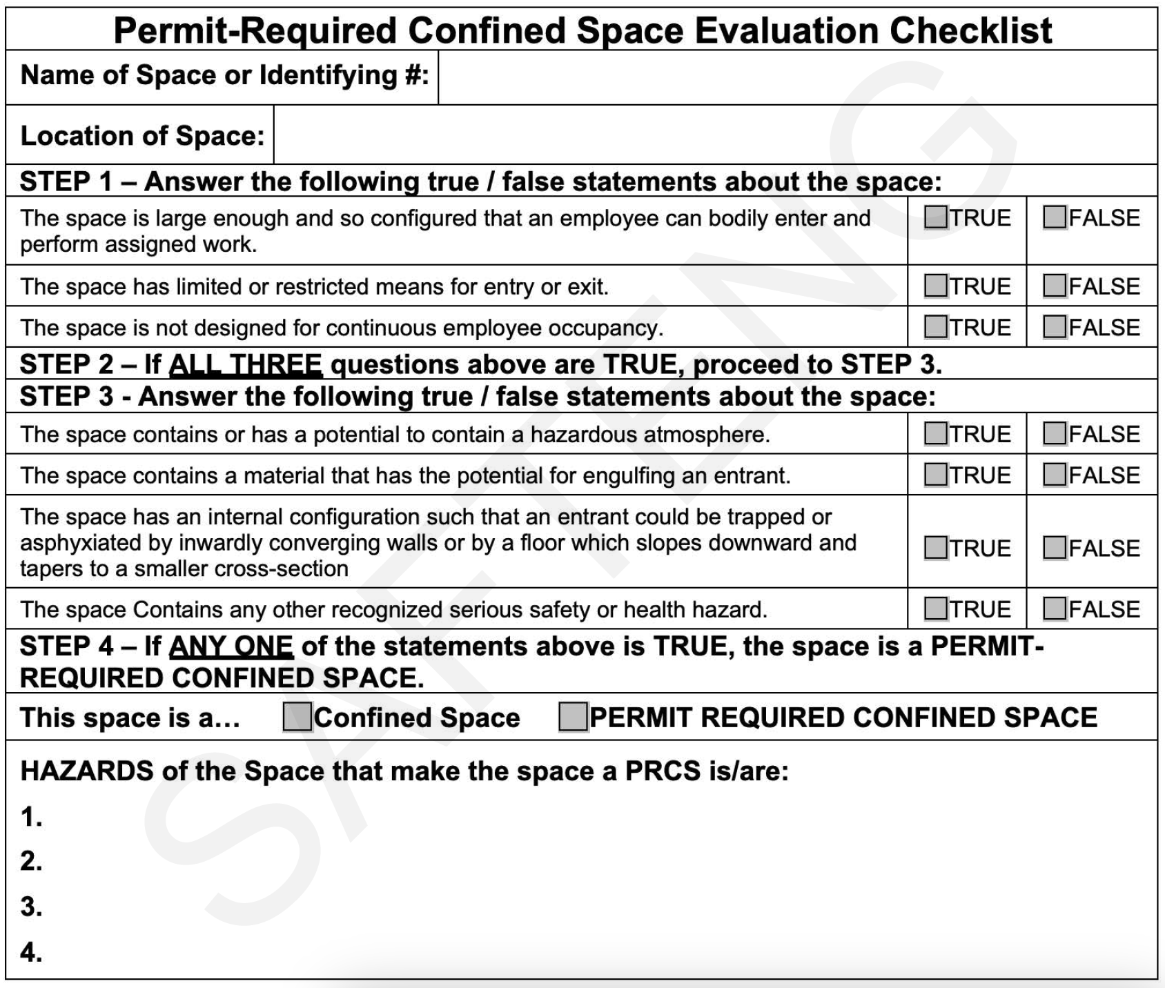 PRCS Eval Form