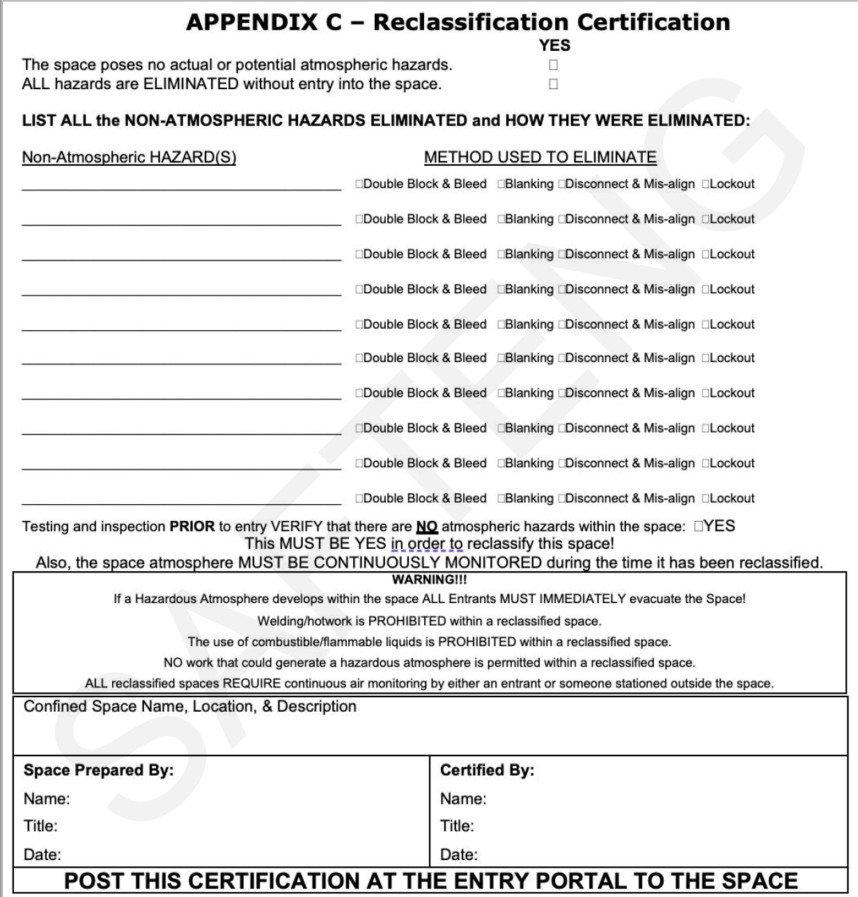 Reclassification Form