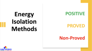 Energy Isolation Methods Positive Proved Non Proved