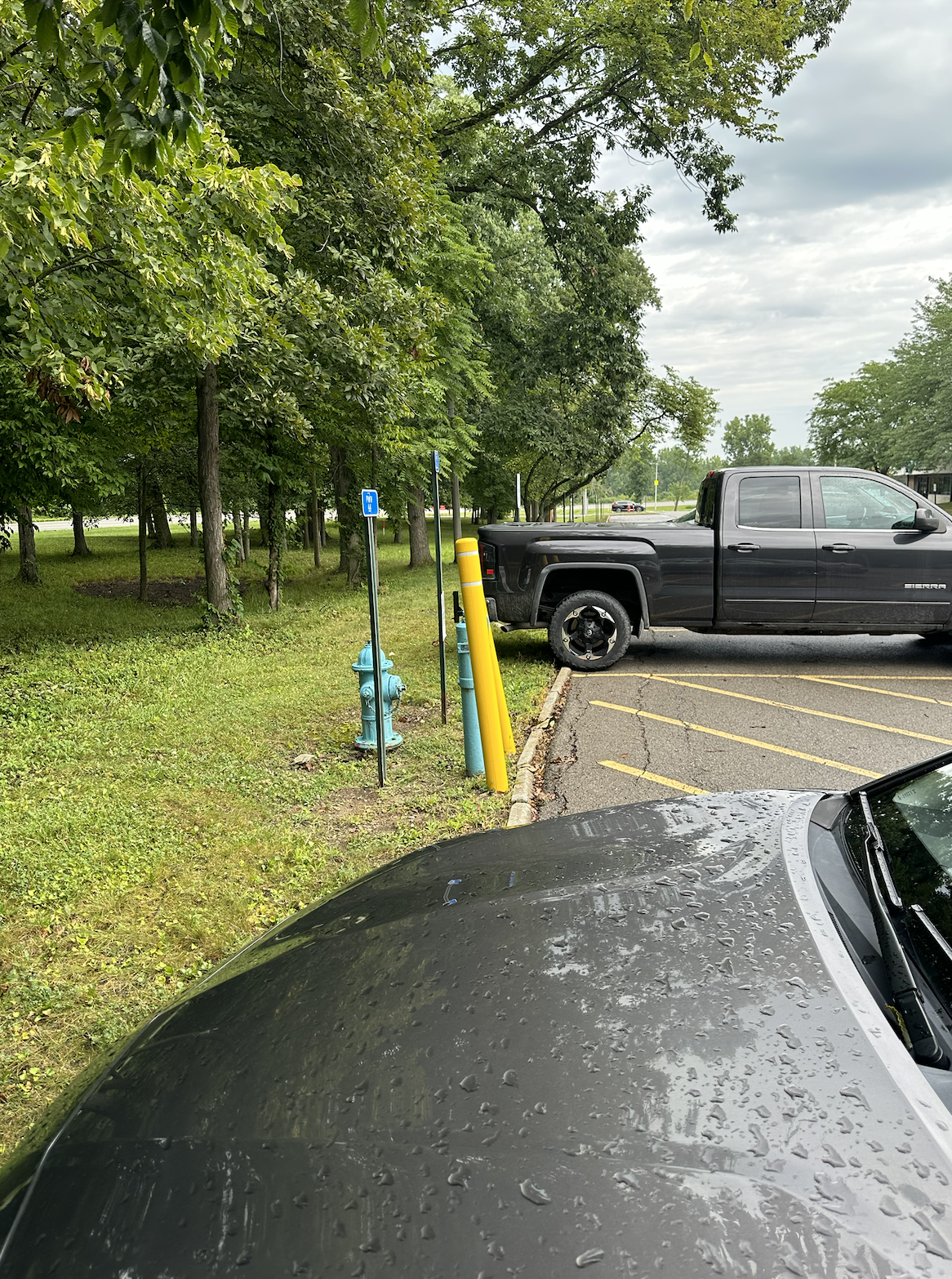Bollards from the side