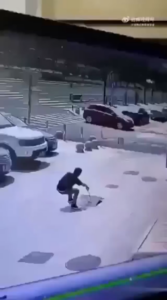 2 Humans Fail (Car Drives Over Worker In Manhole)