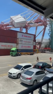 Dock Crane Collapses