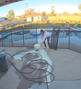 Pool Cleaning Got A Little Bubbly