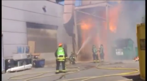 Silo dumps Combustible Dust Engulfs FFs