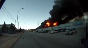 Acetone Tank Hit a Factory in Spain