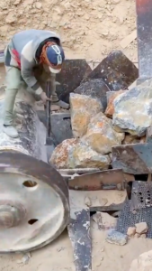 Machine Guarding Iran Rock Mine