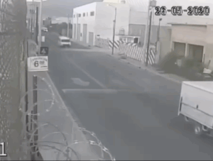 LPG leak across public road is ignited by traffic