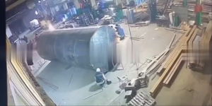Hot Work Explosion on Used Storage Tank inside Shop for repairs_GRAPHIC